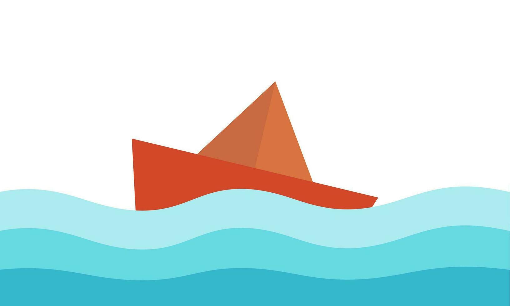 paper boat illustration2 vector