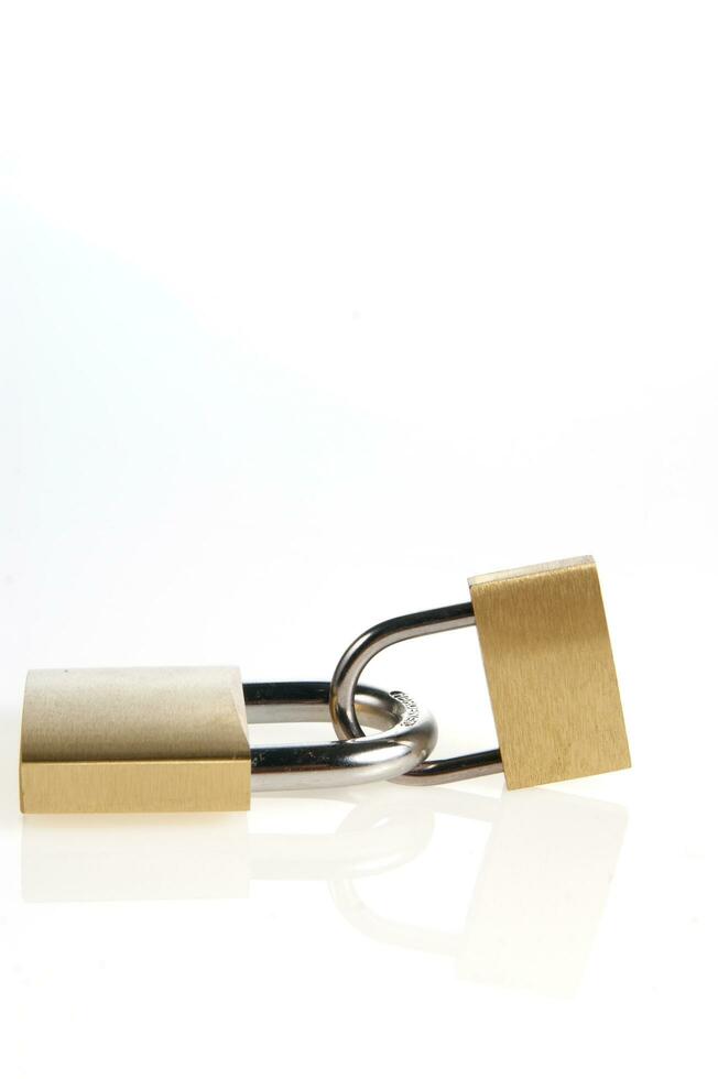 a lock with several locks and keys photo