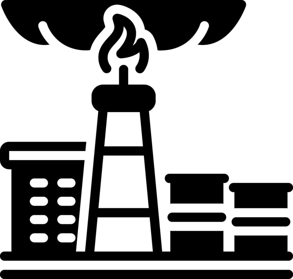 solid icon for crude vector