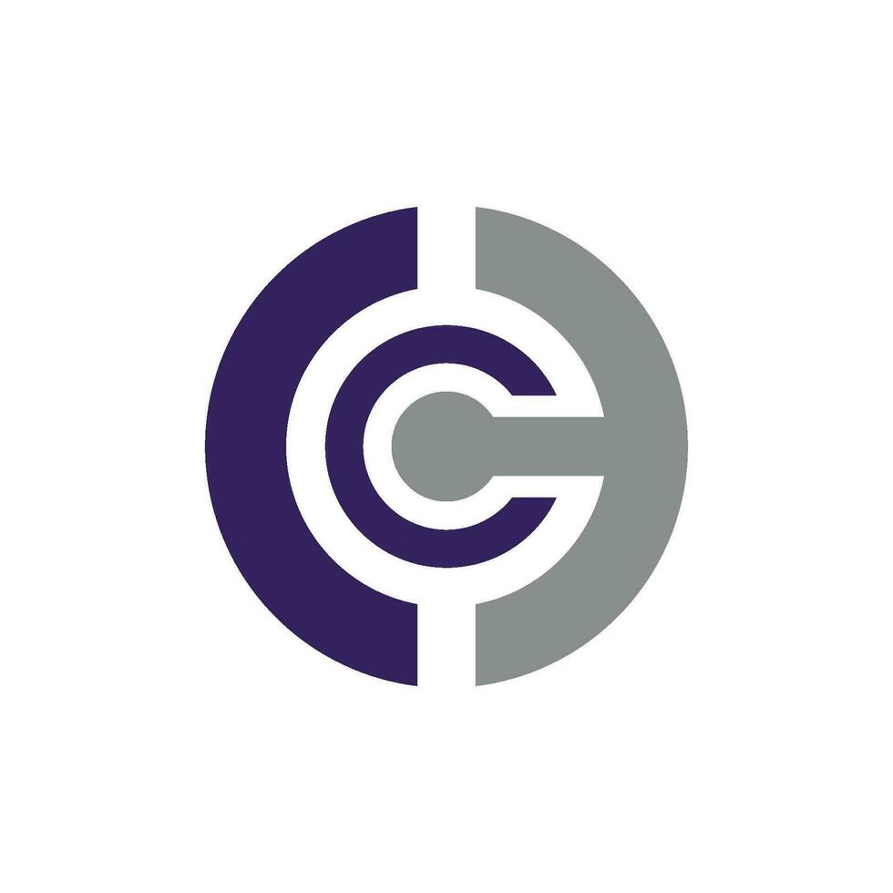 plantilla de logotipo de letra c vector