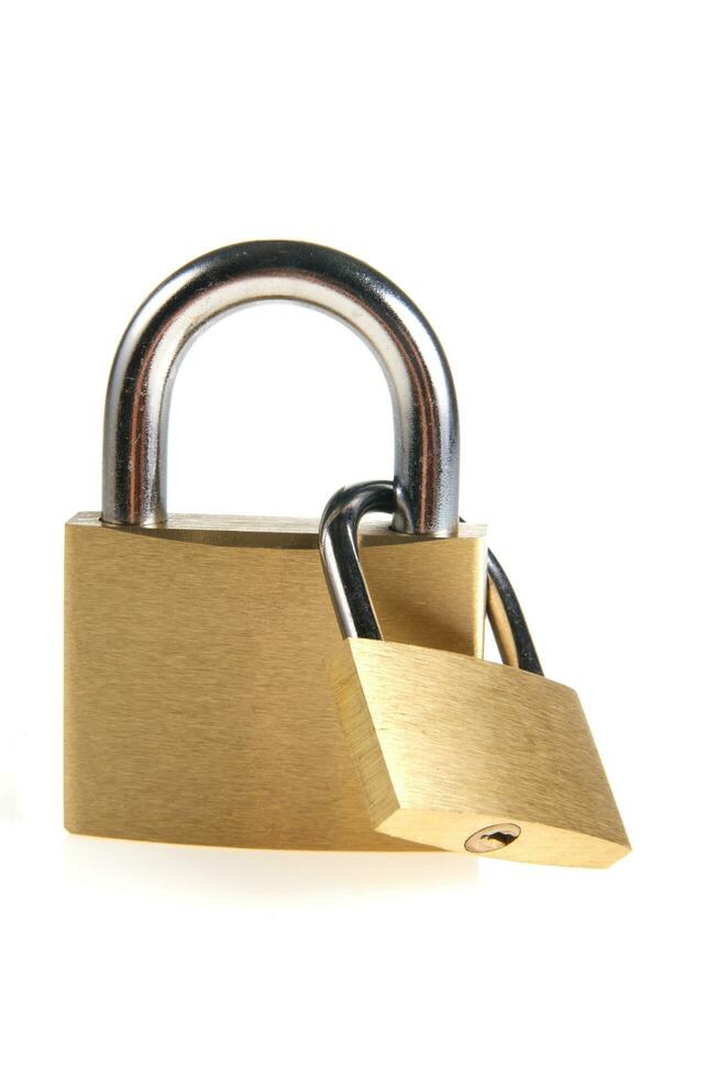 a lock with several locks and keys photo
