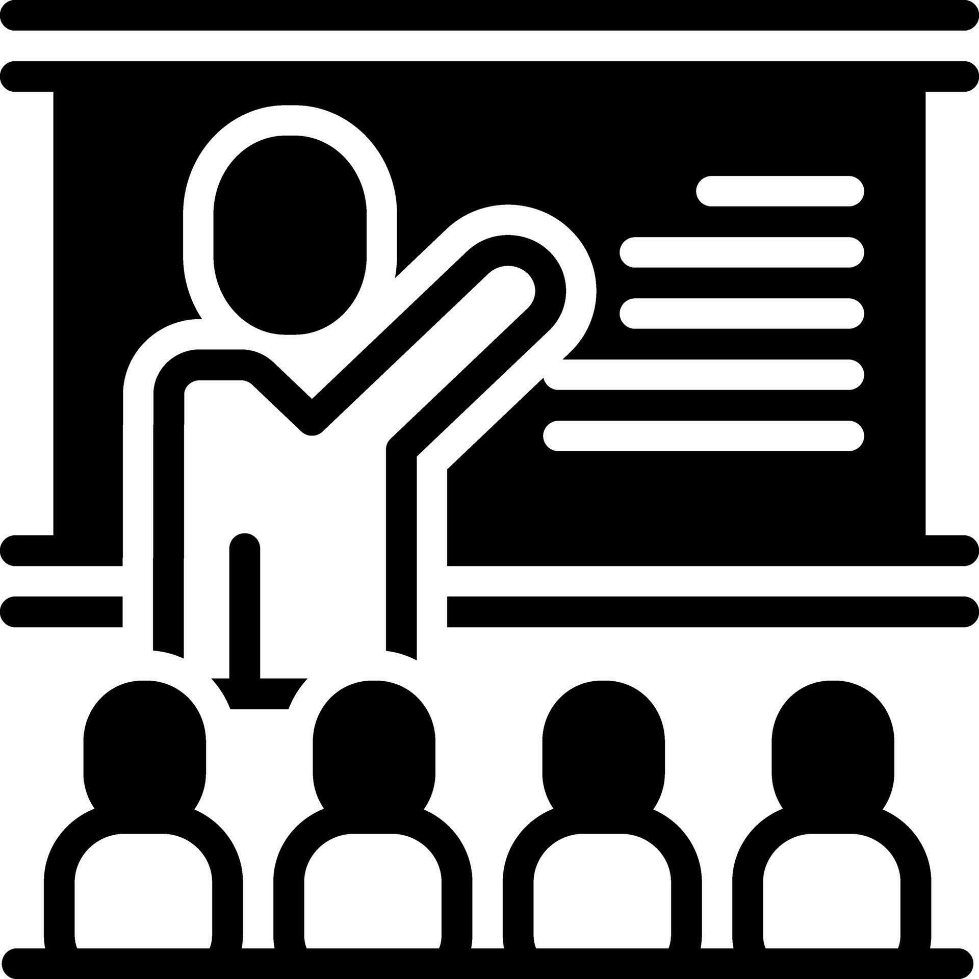 solid icon for lectures 30721214 Vector Art at Vecteezy