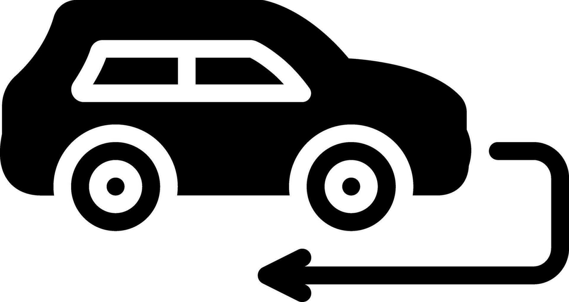 solid icon for turns vector