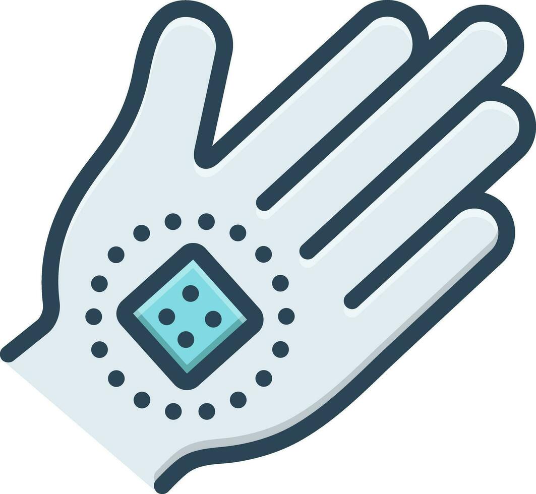 color icon for patch vector