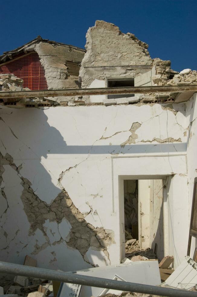 photographic documentation of the devastating earthquake in central Italy photo