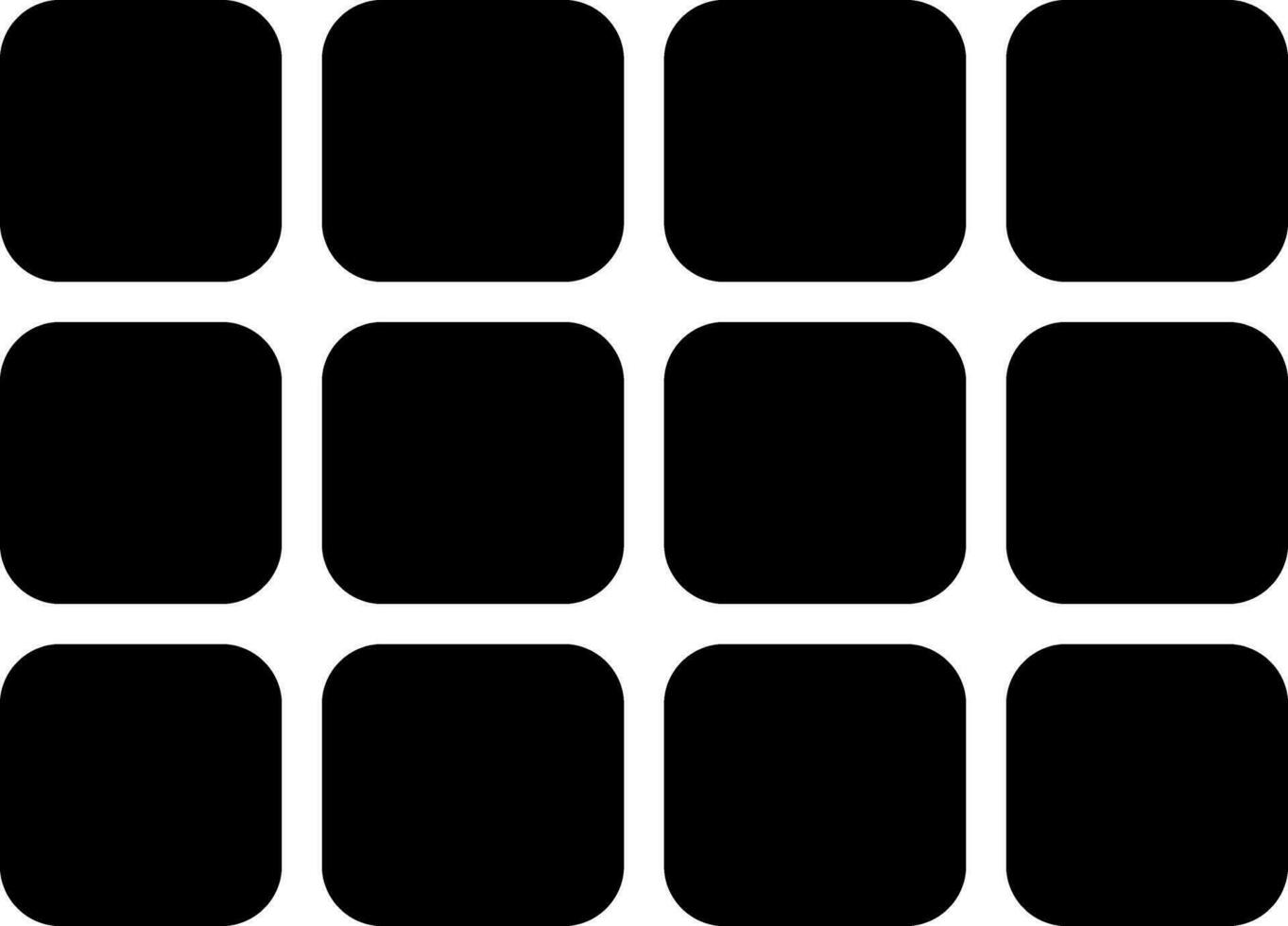 solid icon for rows vector
