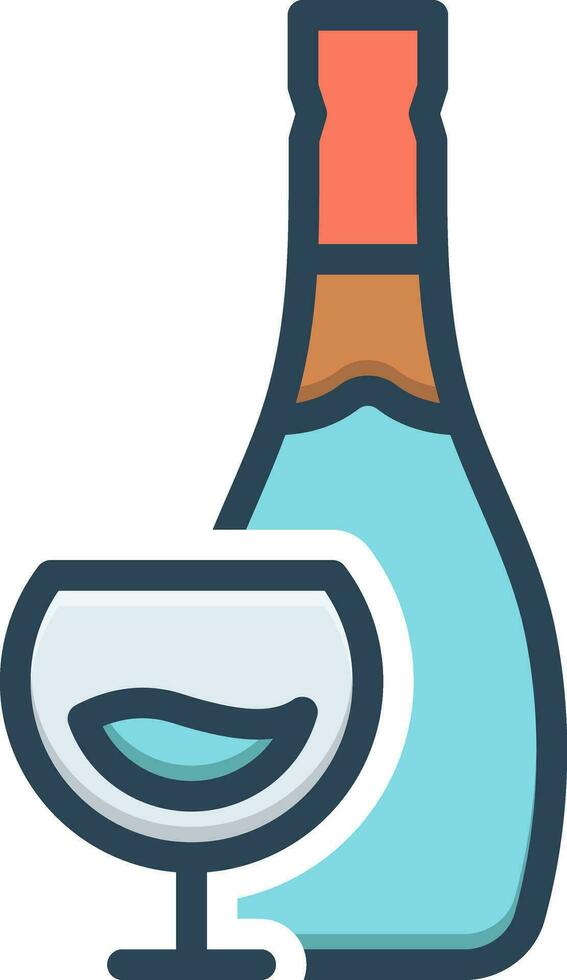 color icon for drink vector