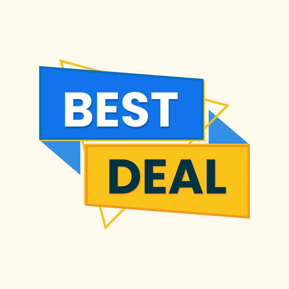 best deal offer banner design vector