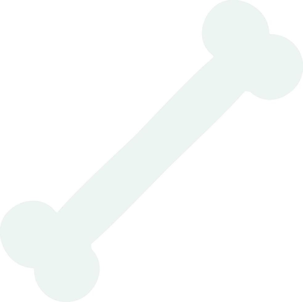 Vector illustration of white bone for Hallowen isolated in white background