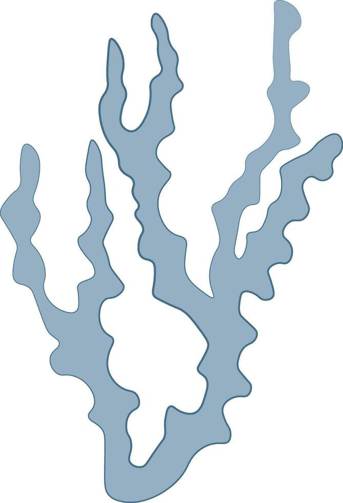 vector ilustración de azul coral arrecife aislado en blanco antecedentes