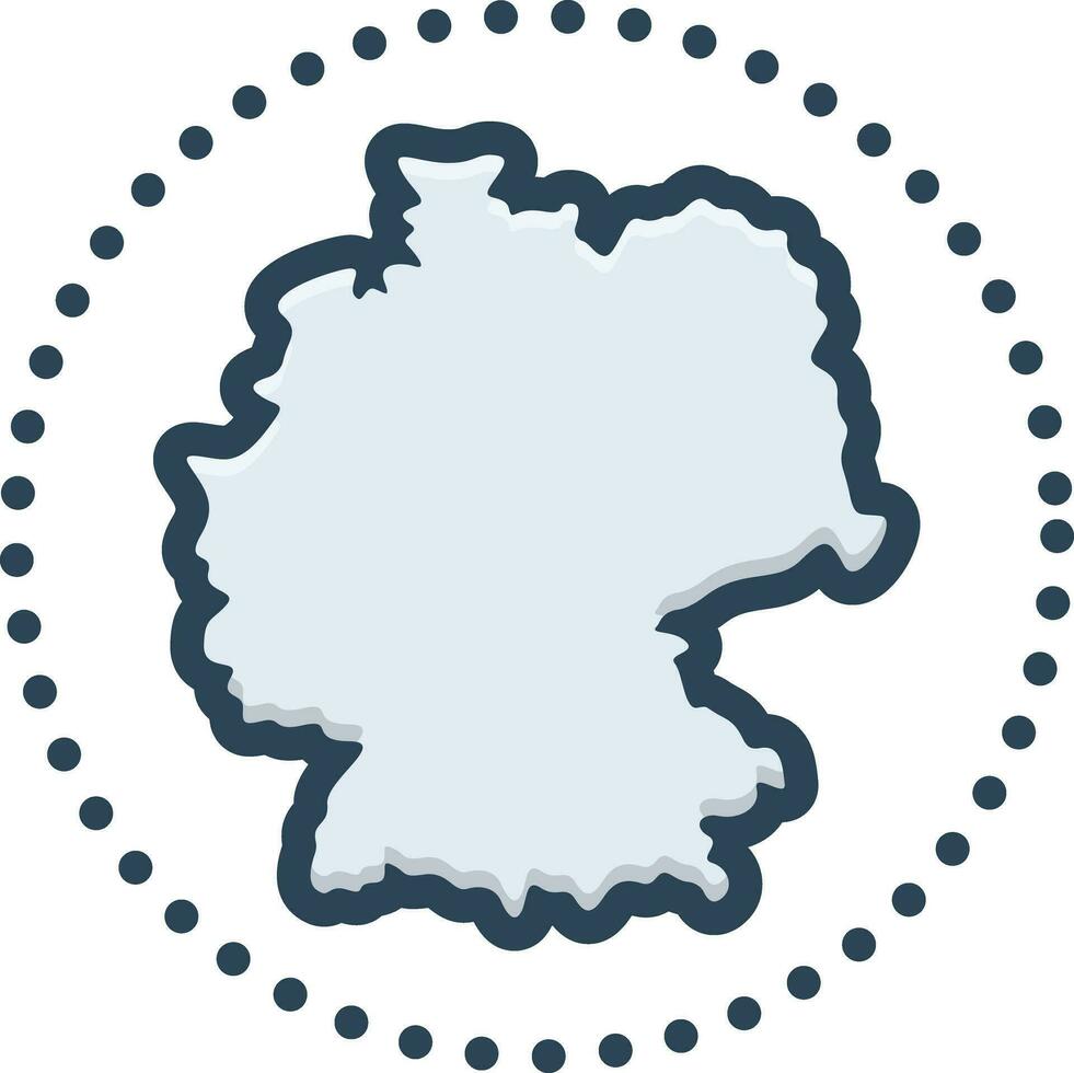 color icon for deutsch vector