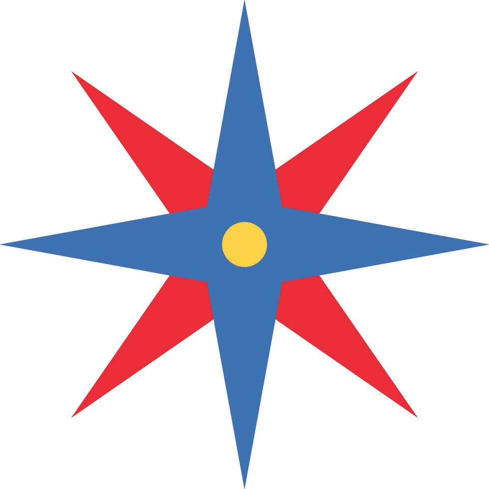 Wind Rose Navigation vector