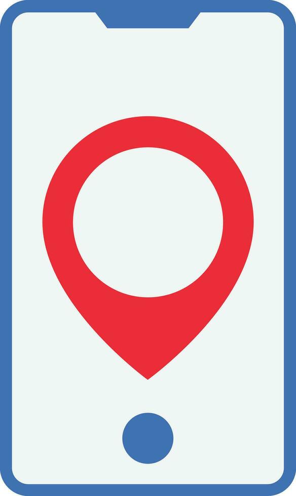 Pin Location Smartphone vector
