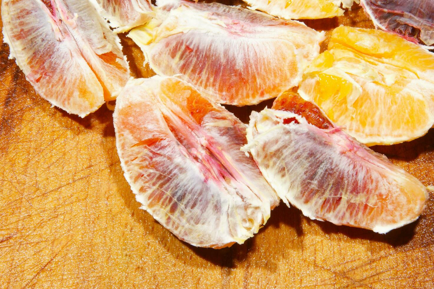 a table with a bunch of oranges on it photo