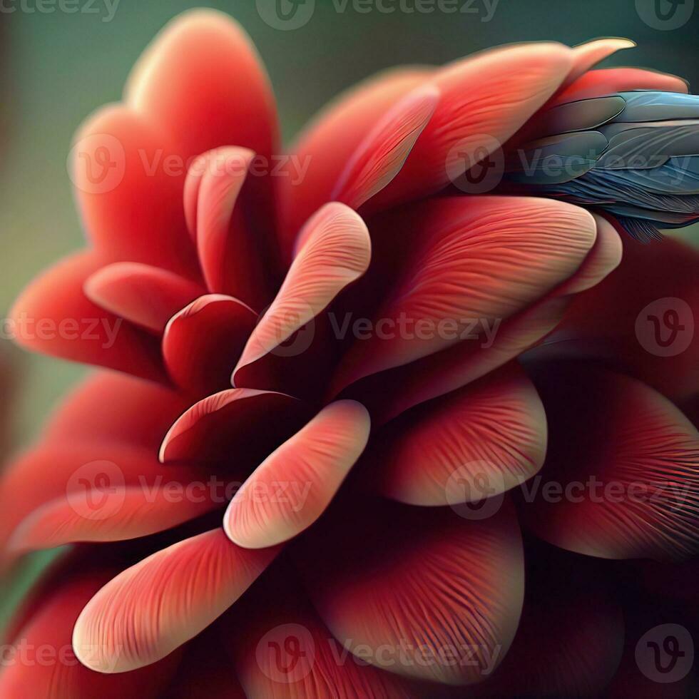 The Dahlia's exquisite petals form a vision of floral perfection ,AI Generated photo
