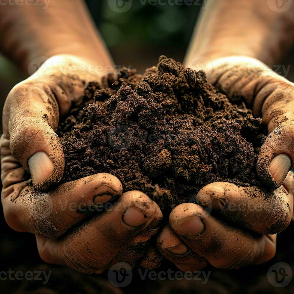 The richness of the soil holds the promise of abundant harvests ,AI Generated photo