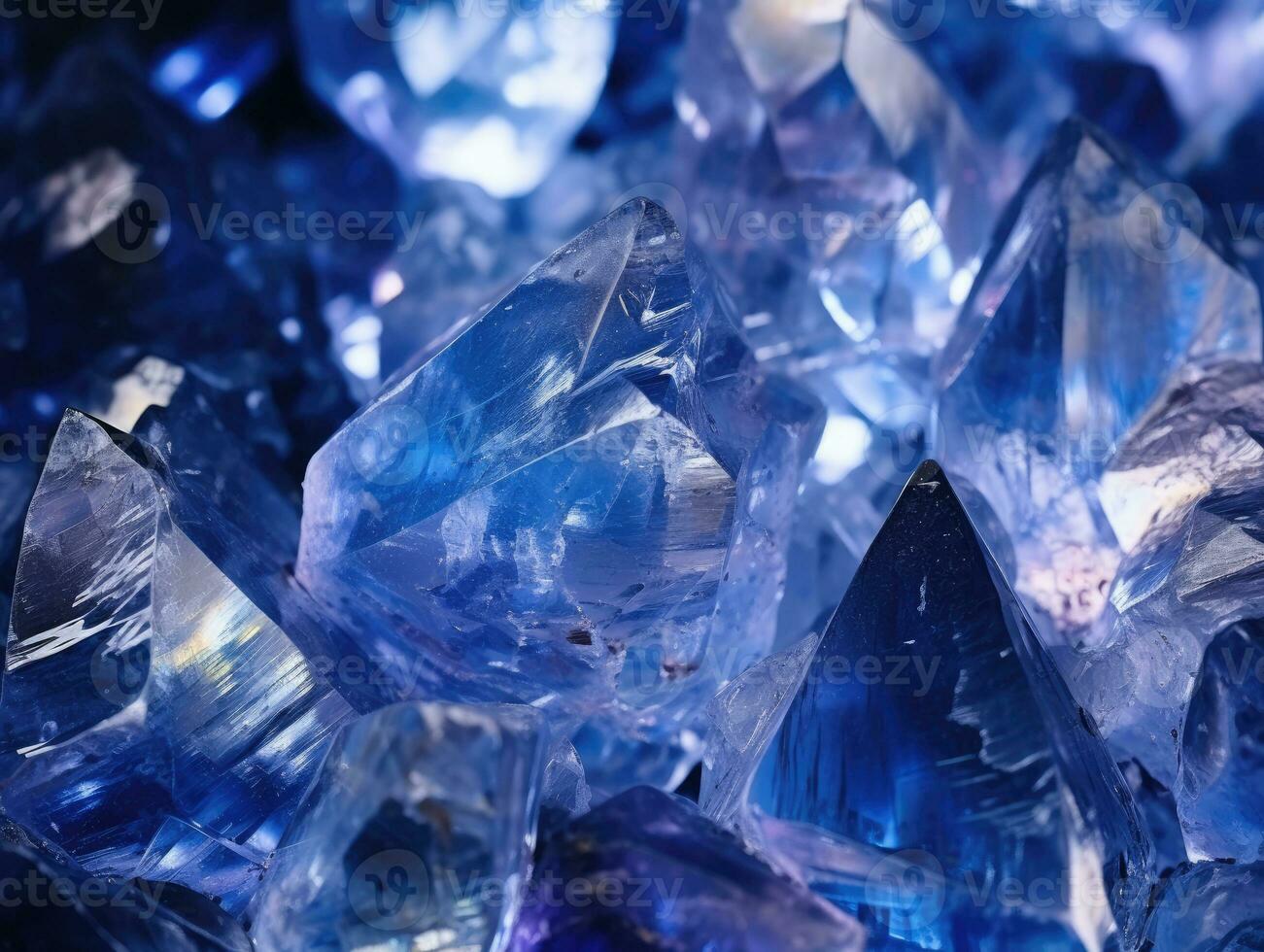 ai generation. multicolored crystals as a background. macro. photo