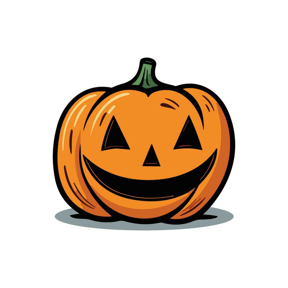 Halloween Pumpkin Vector icon logo ghost character cartoon illustration