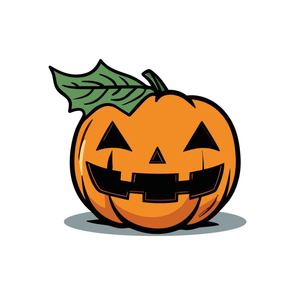 Halloween Pumpkin Vector icon logo ghost character cartoon illustration