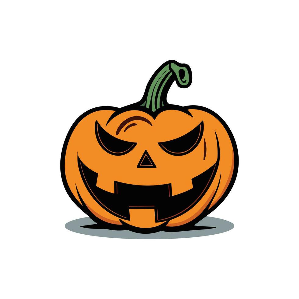 Halloween Pumpkin Vector icon logo ghost character cartoon illustration