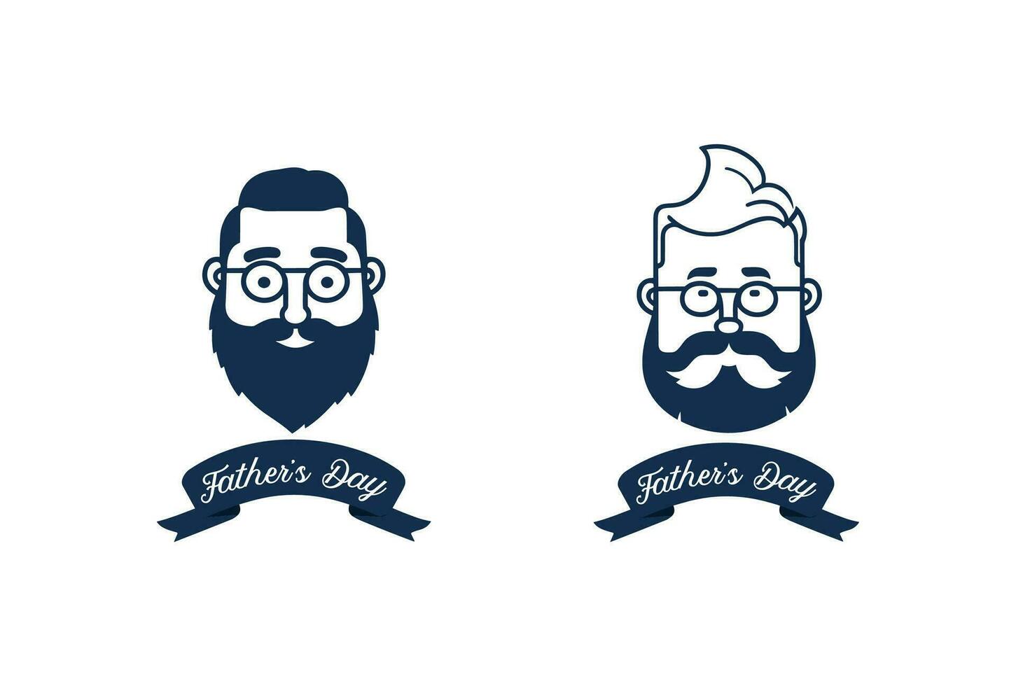 Father Day Logo design and logo template vector