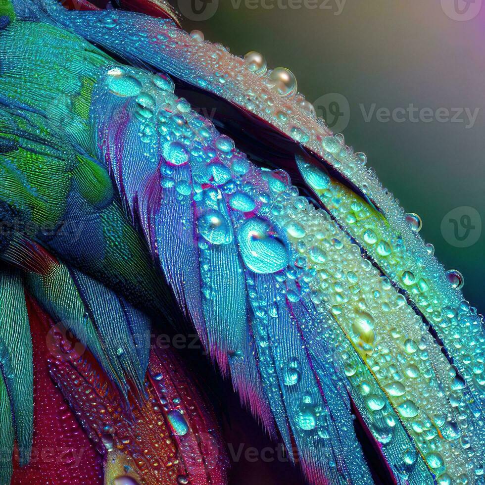 A Mesmerizing Macro View of Nature's Palette. ,AI Generated photo