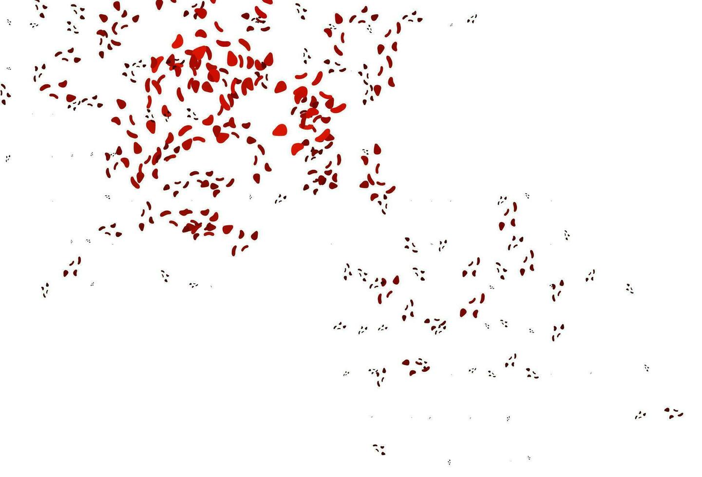 patrón de vector rojo claro con formas caóticas.