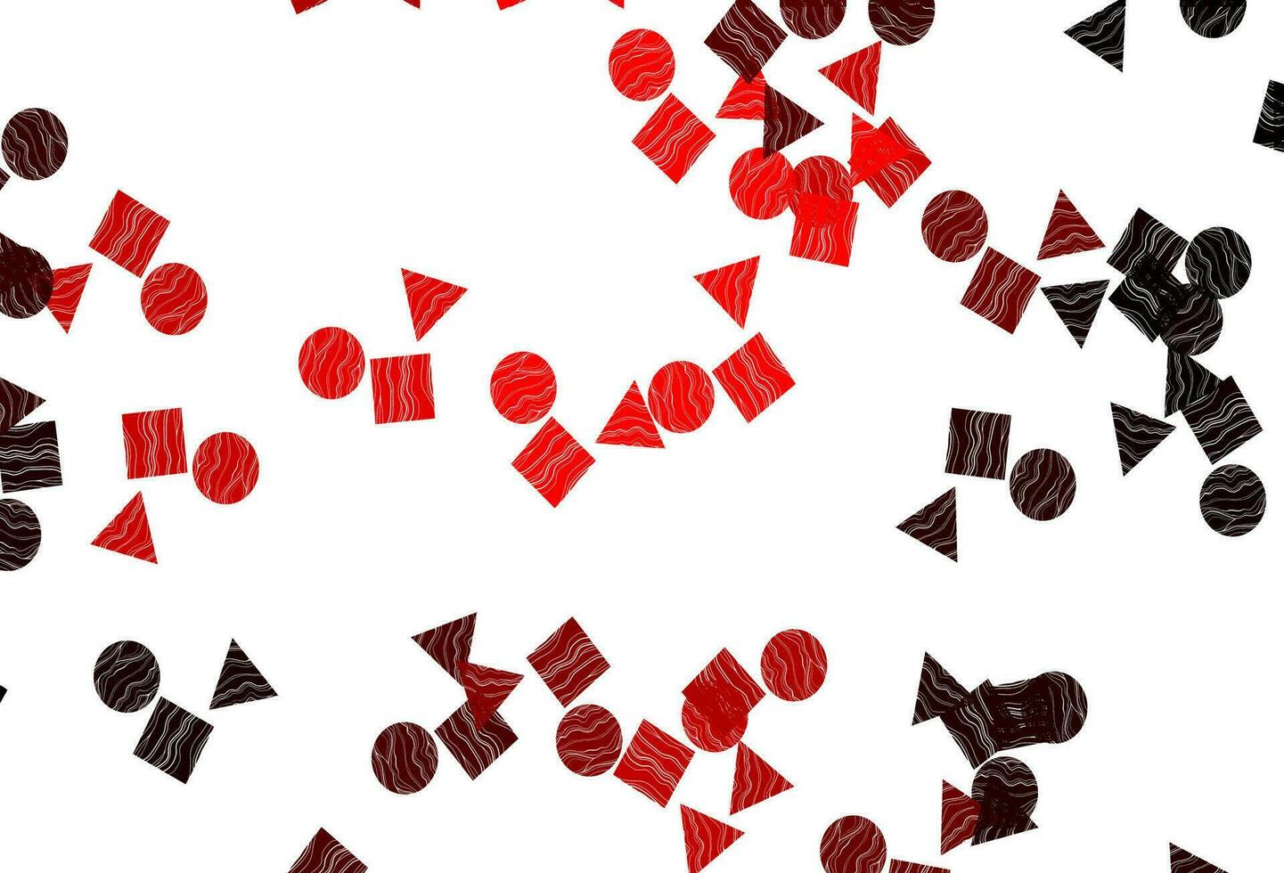 Light Red vector texture in poly style with circles, cubes.