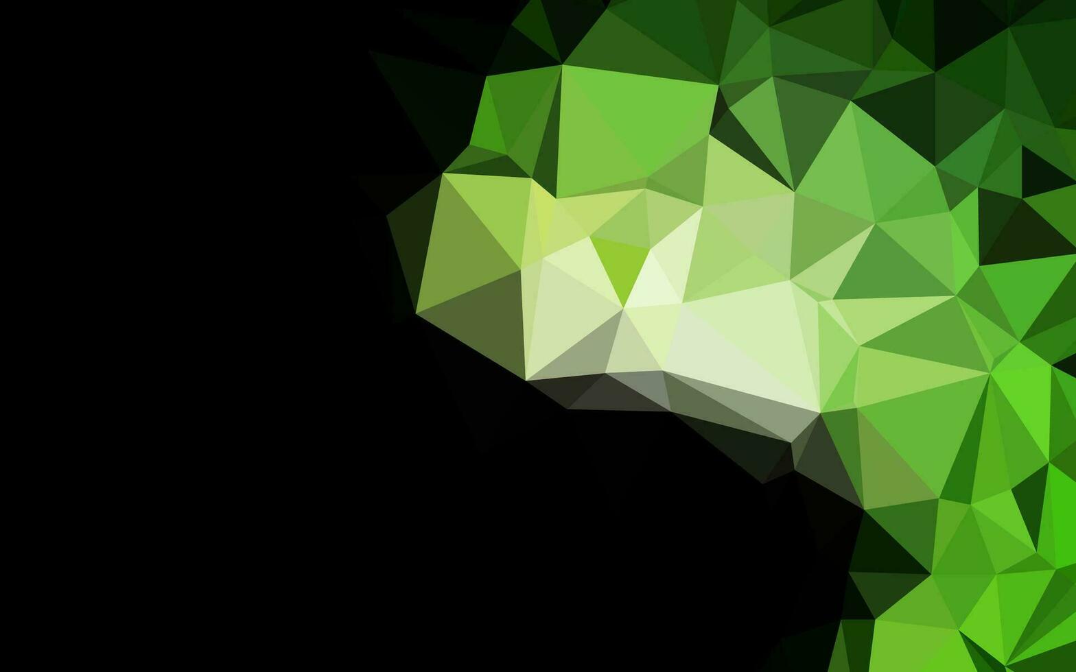 Dark Green vector abstract polygonal cover.