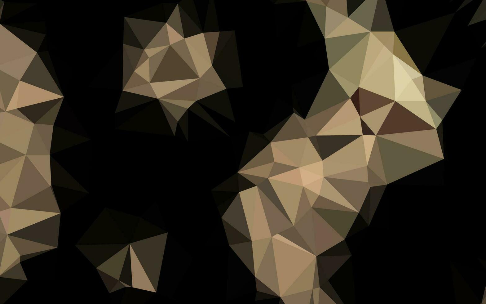 Dark Black vector polygonal background.