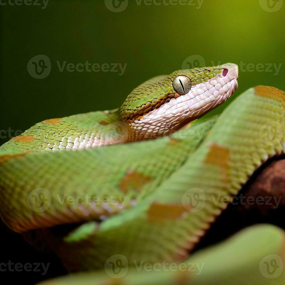 he pit viper's watchful gaze keeps potential threats at bay ,AI Generated photo