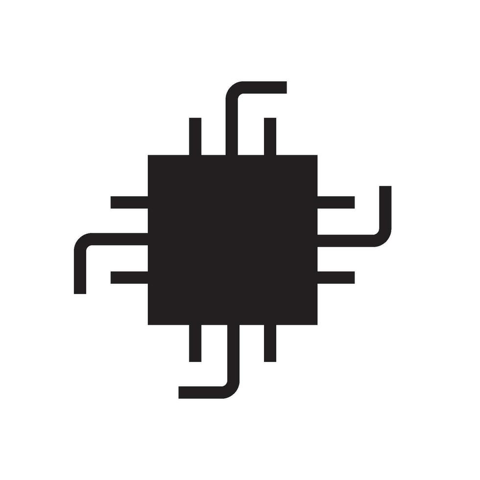 chip icon vector
