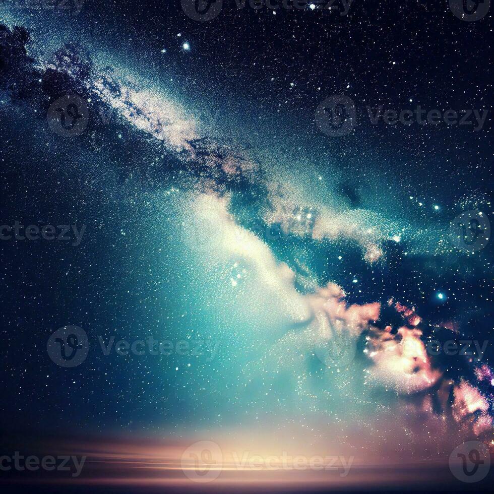 The Milky Way galaxy captivates with its majestic beauty and mysterious allure ,AI Generated photo
