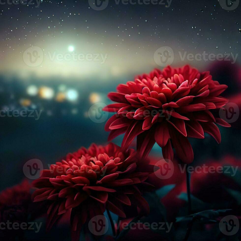 The vibrant colors of the dahlia steal the spotlight in the garden ,AI Generated photo