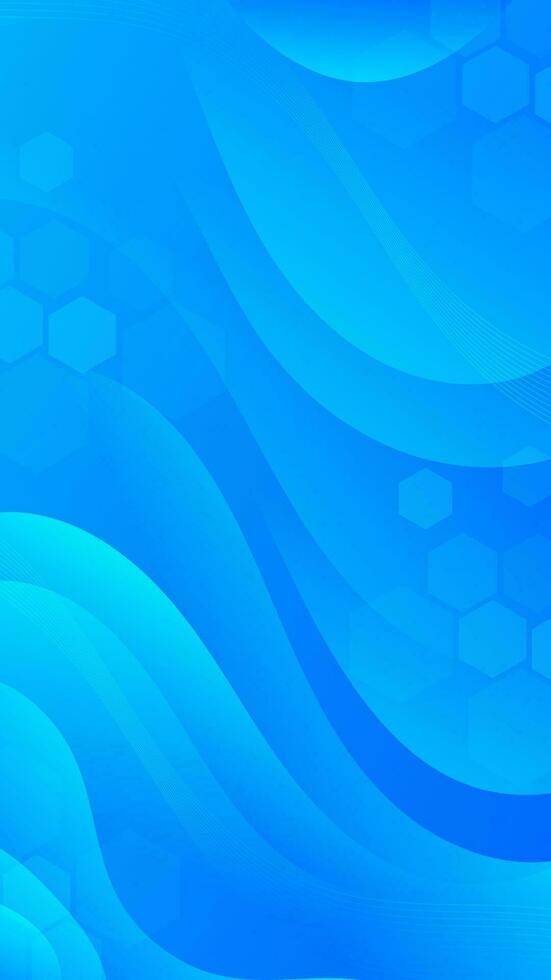 Abstract Gradient Blue liquid background. Modern vector background design. Dynamic Waves. Fluid shapes composition.  Fit for social media story template