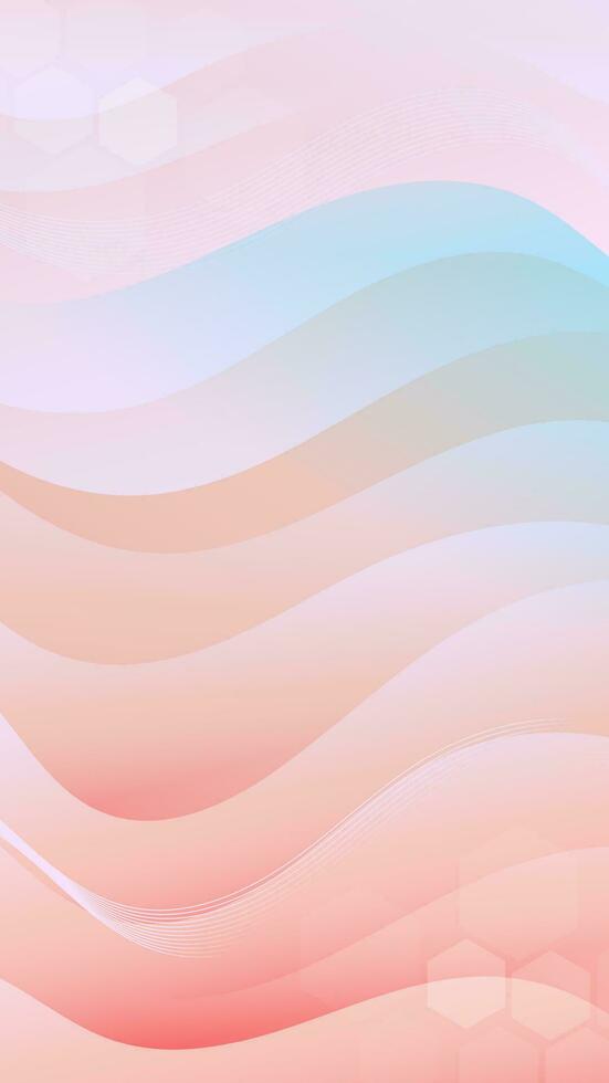 Abstract Gradient pink blue liquid background. Modern vector background design. Dynamic Waves. Fluid shapes composition.  Fit for social media story template