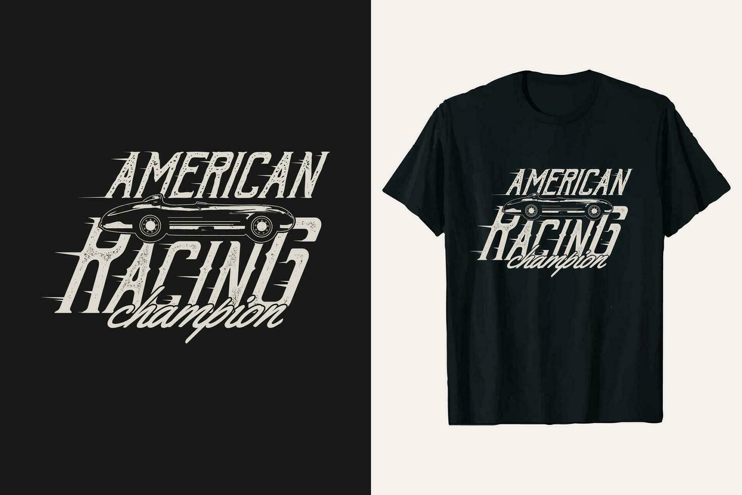 Racing American typography with vector T-shirt design graphic. roadstar speedway championship ride t-shirt.