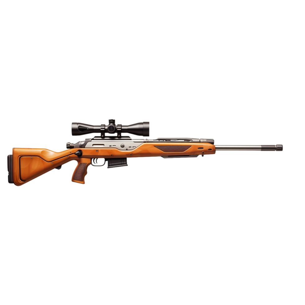 a rifle on a transparent background,AI Generative png