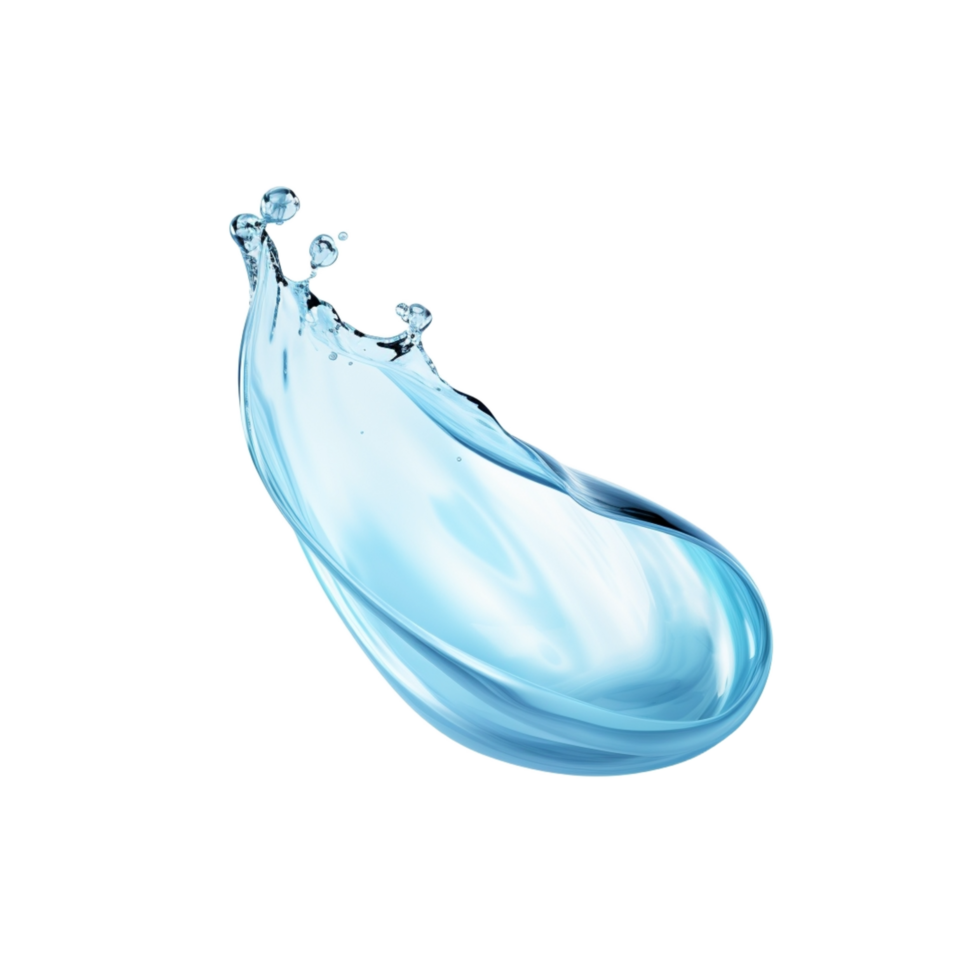 water splash, isolated on transparent background,AI Generative png