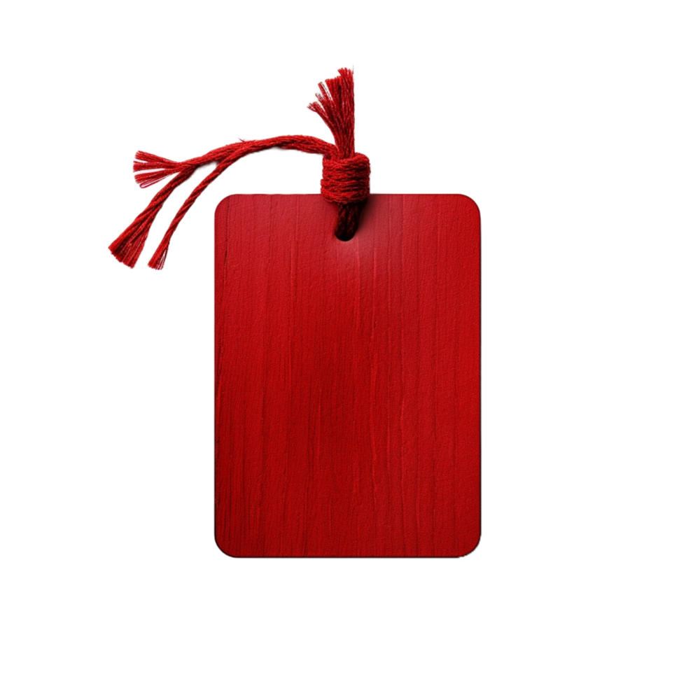 red price tag isolated on transparent background,AI Generative png