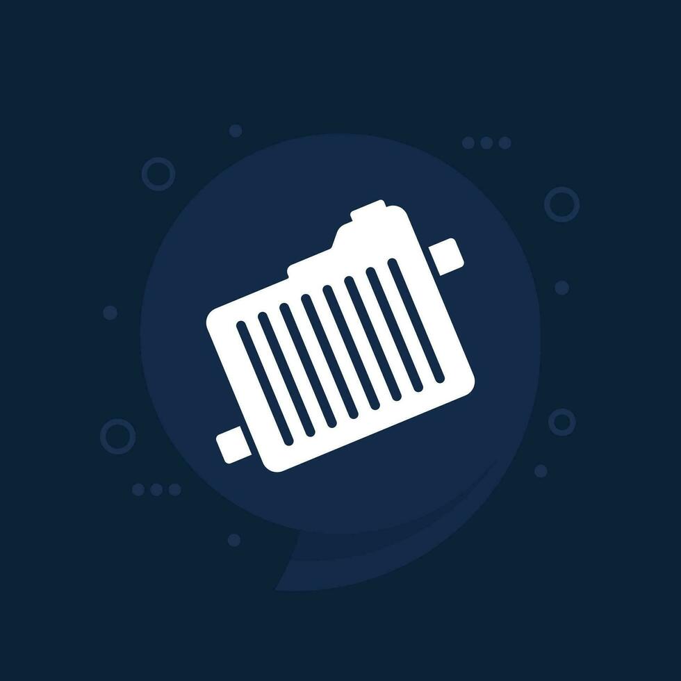 car radiator icon, vector design