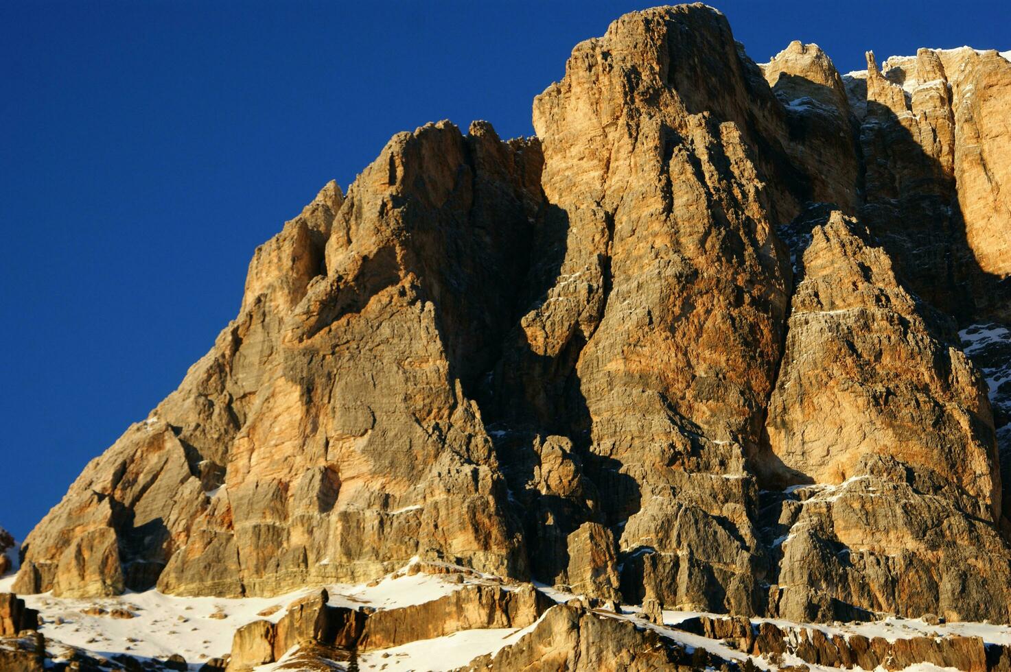 view of the Dolomites mountain range photo