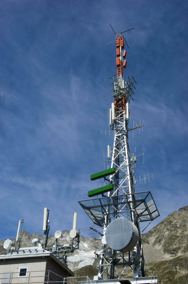 a tower with antennas photo