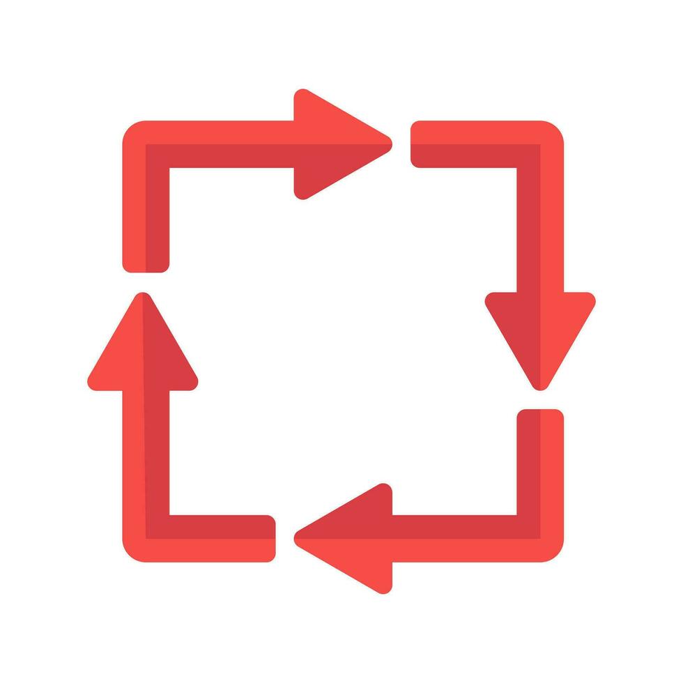 refresh, undo, redo, rotation arrows isolated white background vector