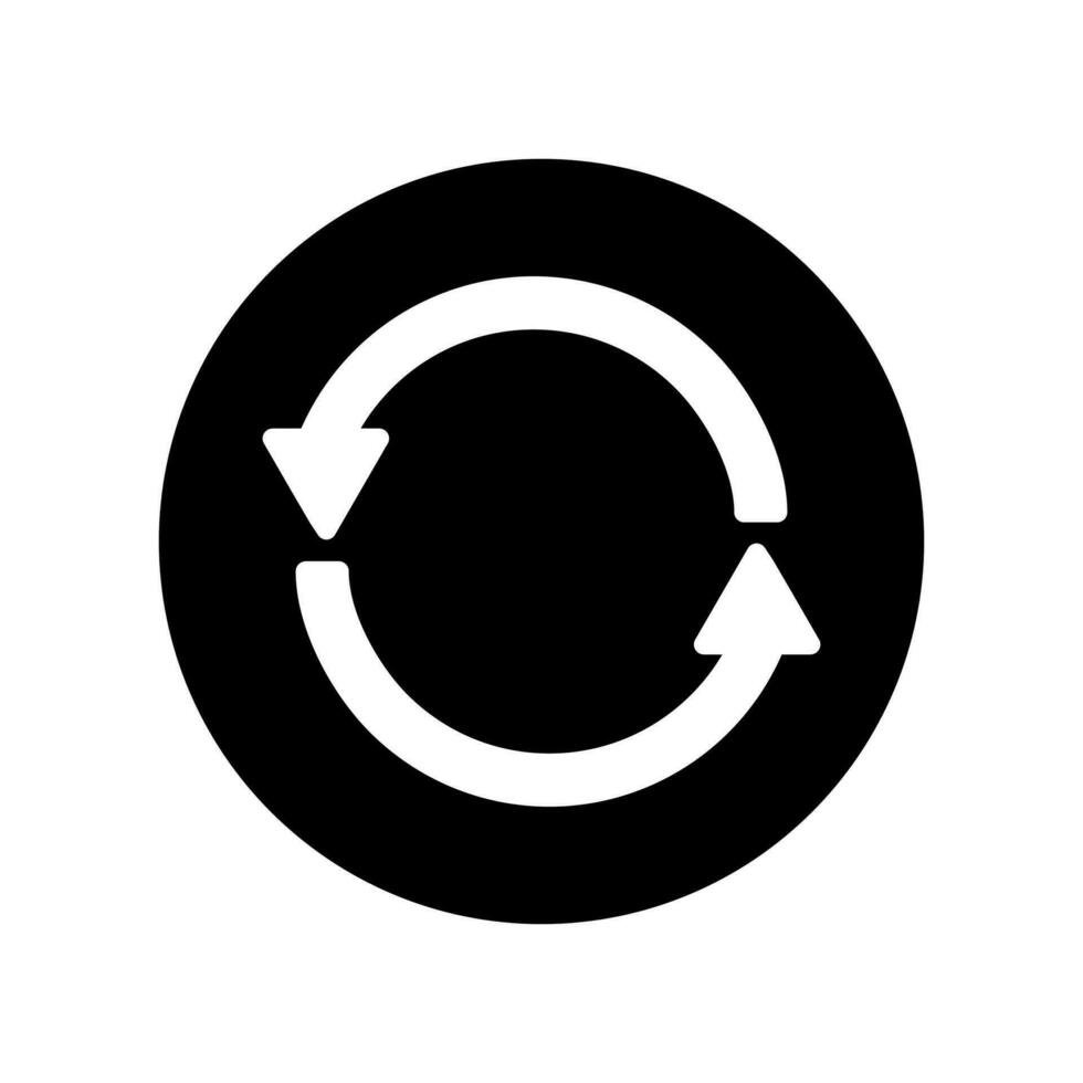 refresh, undo, redo, rotation arrows isolated white background vector
