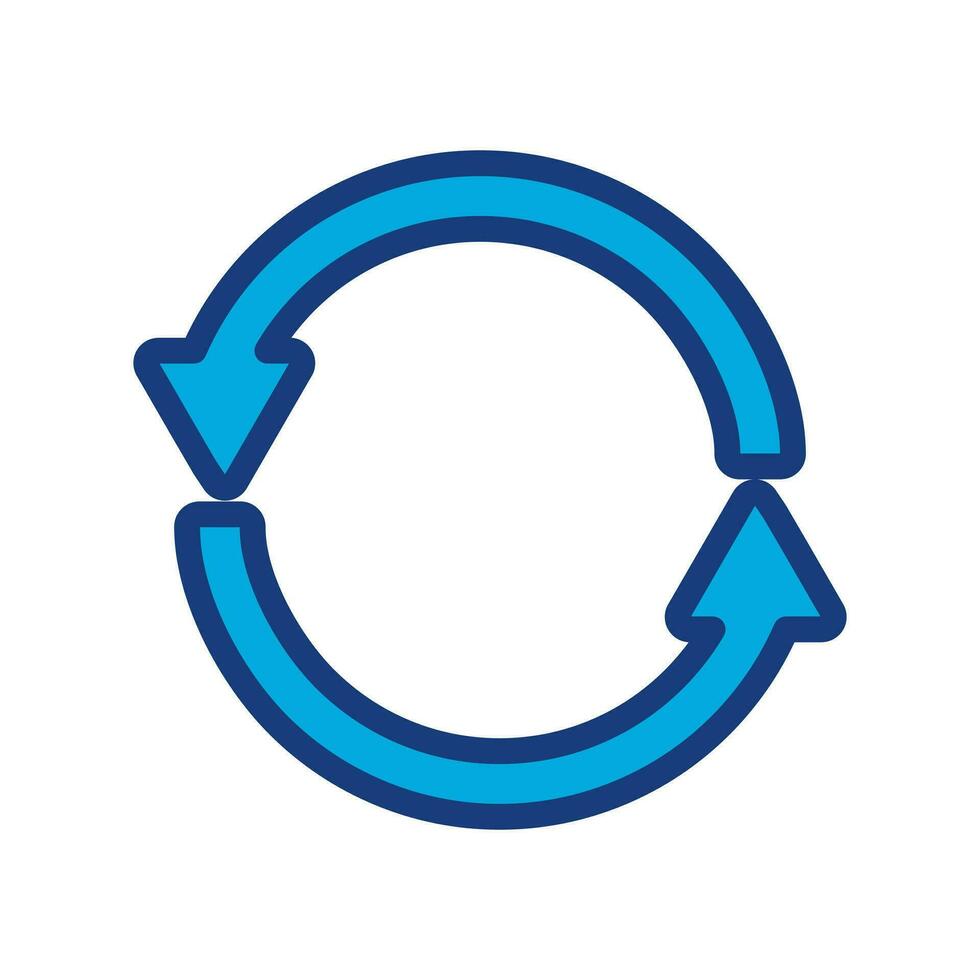 refresh, undo, redo, rotation arrows isolated white background vector