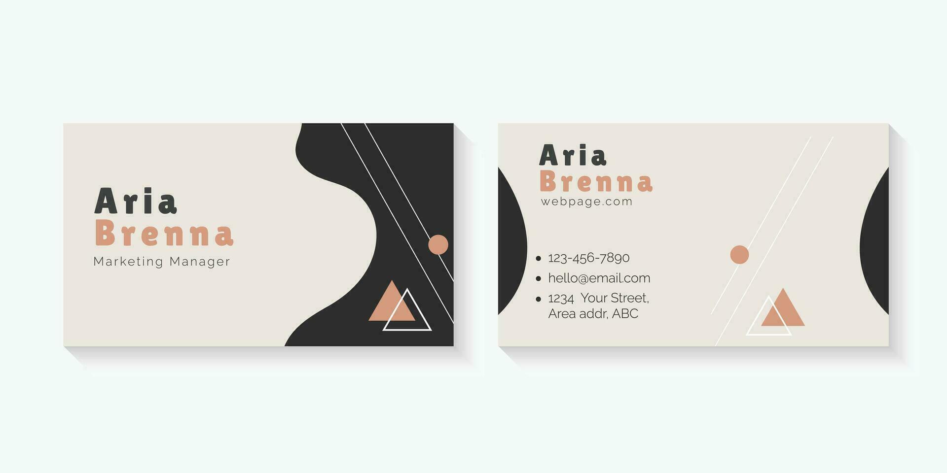 Creative Business card Template Pro Vector