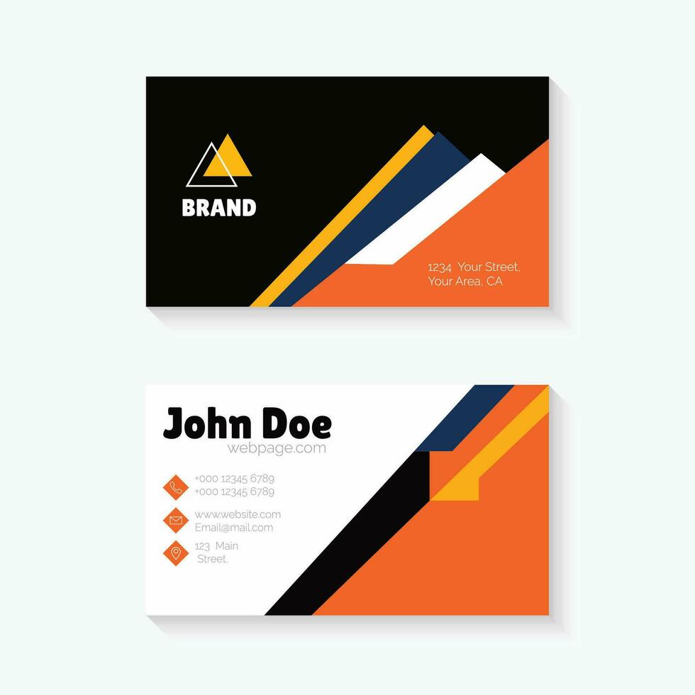 Free vector corporate business card template