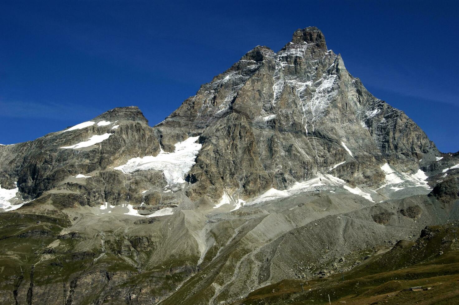 fotográfico documentación de el cervino montaña foto