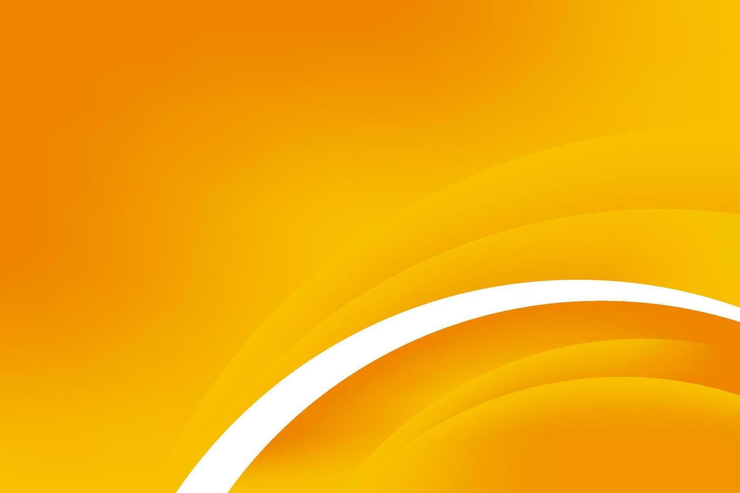Smooth Orange Curvy Background vector